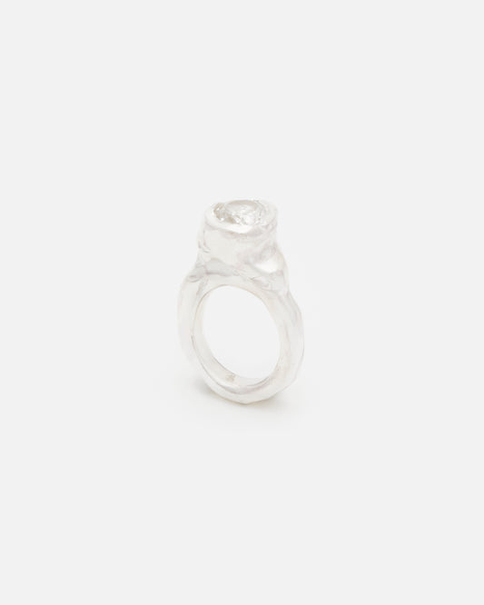 ATHYRIS PINKY RING - WHITE QUARTZ