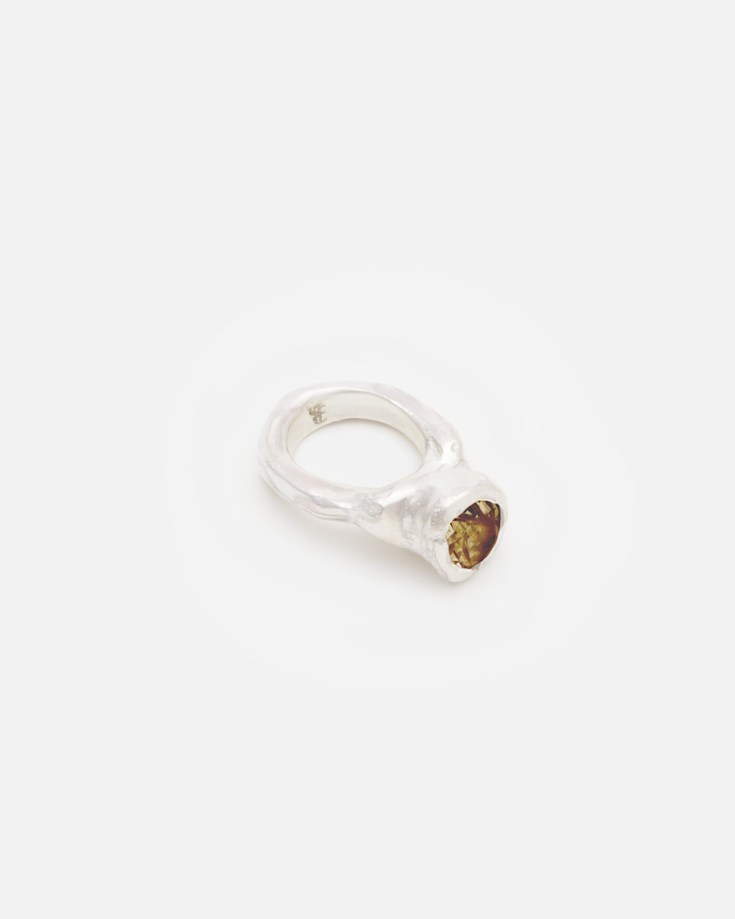 ATHYRIS PINKY RING - SMOKY QUARTZ