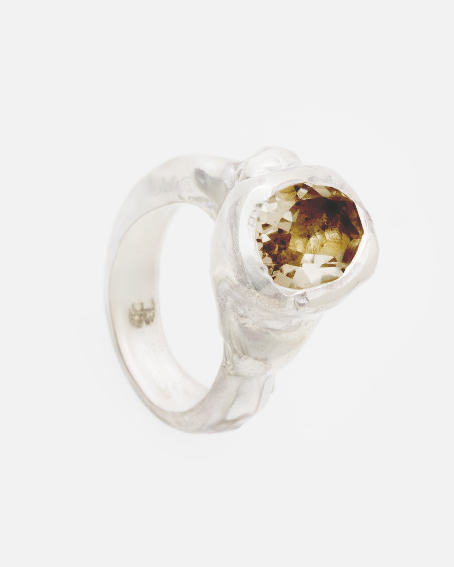 ATHYRIS PINKY RING - SMOKY QUARTZ