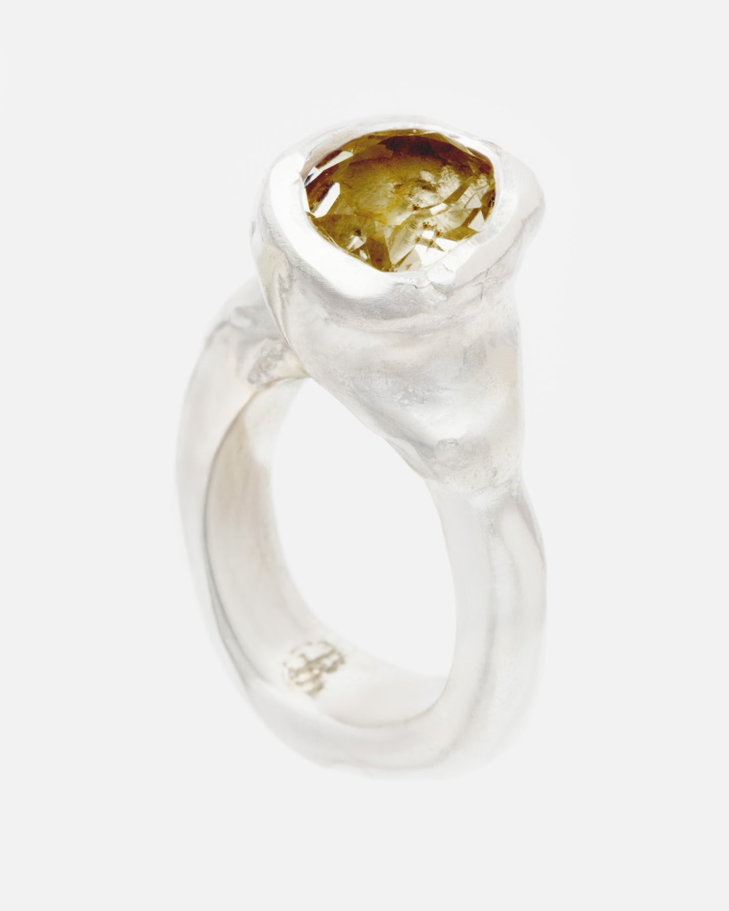 ATHYRIS PINKY RING - SMOKY QUARTZ